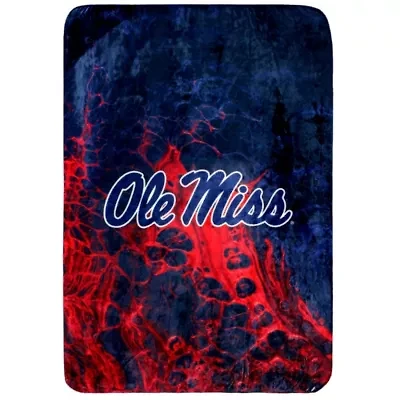 NCAA Ole Miss Rebels Sublimated Soft Throw Blanket