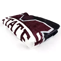 NCAA Mississippi State Bulldogs Sublimated Soft Throw Blanket