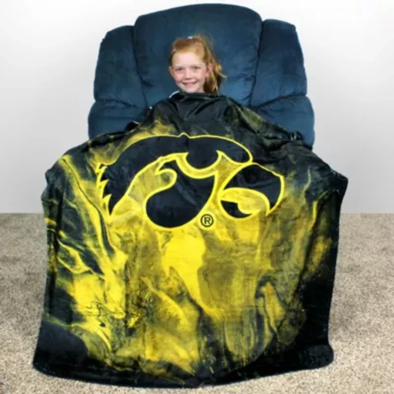 NCAA Iowa Hawkeyes Sublimated Soft Throw Blanket