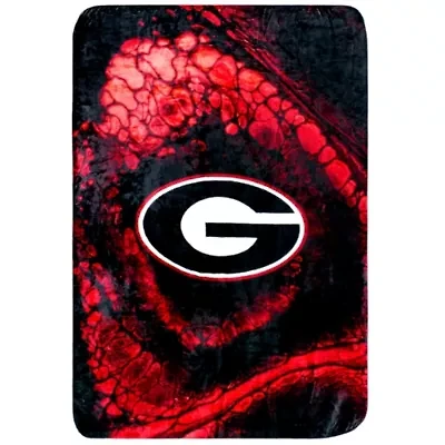 NCAA Georgia Bulldogs Sublimated Soft Throw Blanket