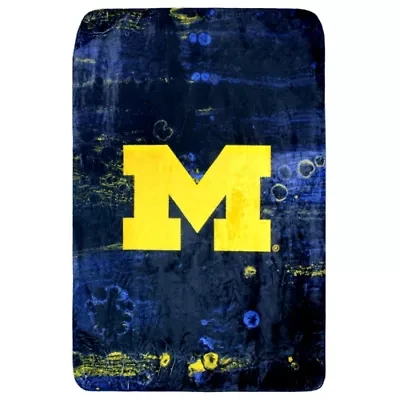 NCAA Michigan Wolverines Sublimated Soft Throw Blanket