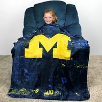 NCAA Michigan Wolverines Sublimated Soft Throw Blanket