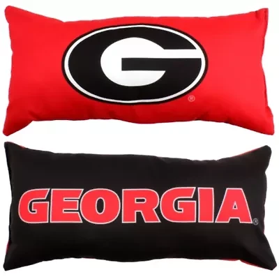 NCAA Georgia Bulldogs 2 Sided Bolster Travel Pillow