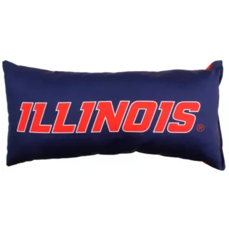 NCAA Illinois Fighting Illini 2 Sided Bolster Travel Pillow
