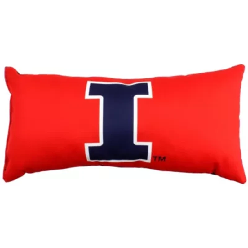 NCAA Illinois Fighting Illini 2 Sided Bolster Travel Pillow