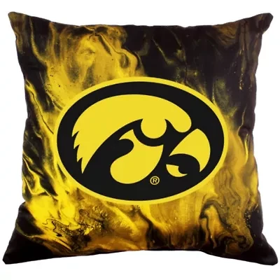NCAA Iowa Hawkeyes 2 Sided Color Swept Decorative Pillow