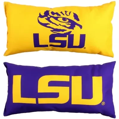 NCAA LSU Tigers 2 Sided Bolster Travel Pillow