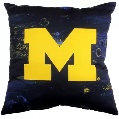 NCAA Michigan Wolverines 2 Sided Color Swept Decorative Pillow
