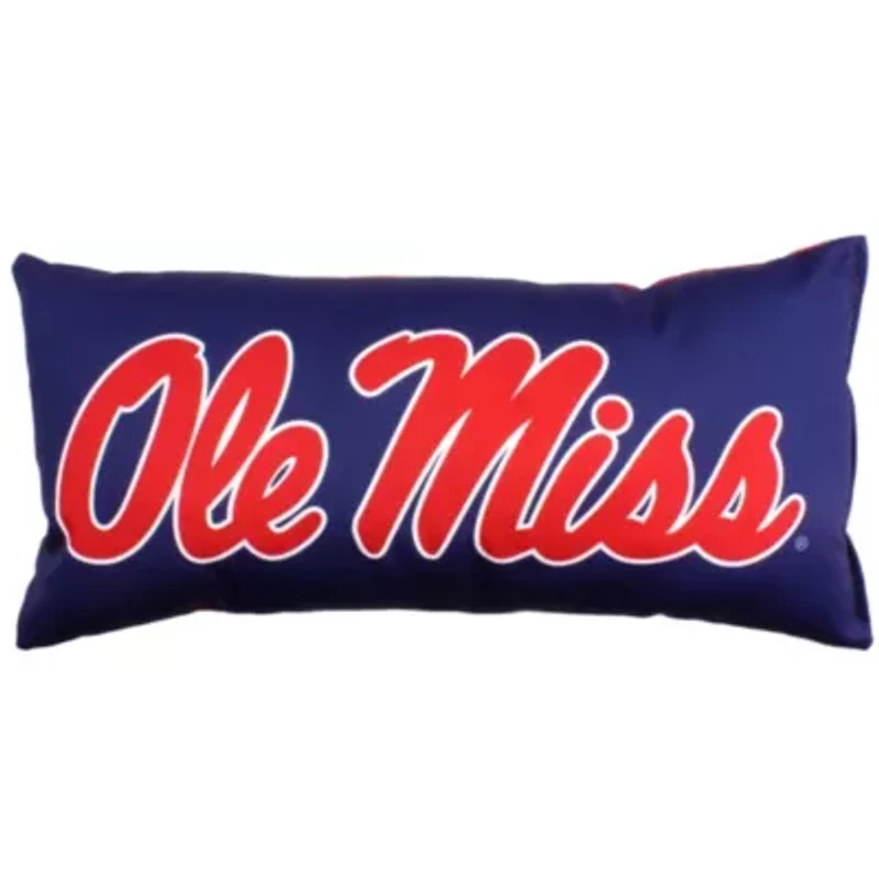 NCAA Ole Miss Rebels 2 Sided Bolster Travel Pillow