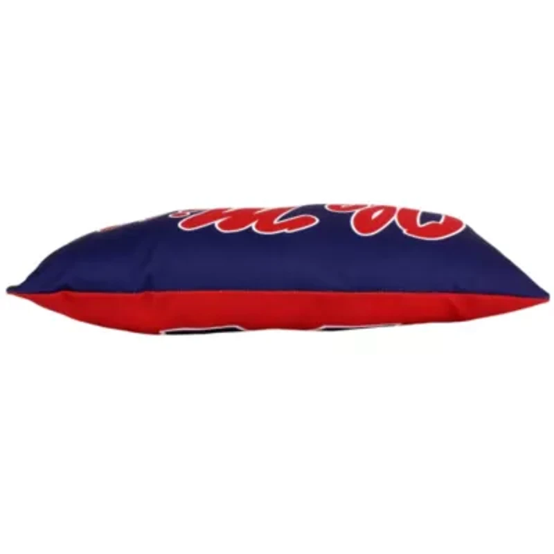 NCAA Ole Miss Rebels 2 Sided Bolster Travel Pillow