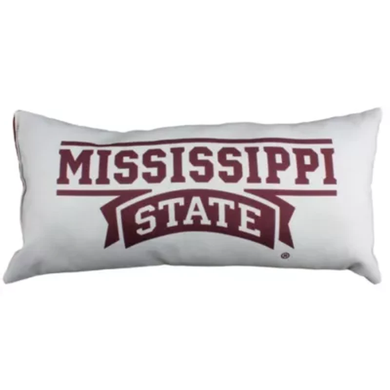NCAA Mississippi State Bulldogs 2 Sided Bolster Travel Pillow