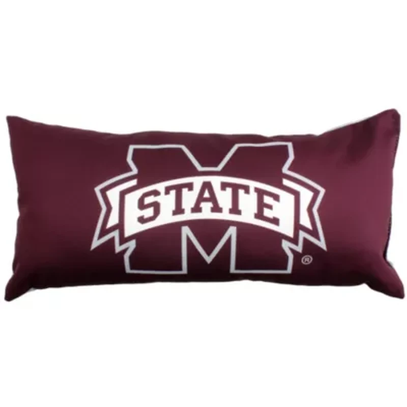 NCAA Mississippi State Bulldogs 2 Sided Bolster Travel Pillow