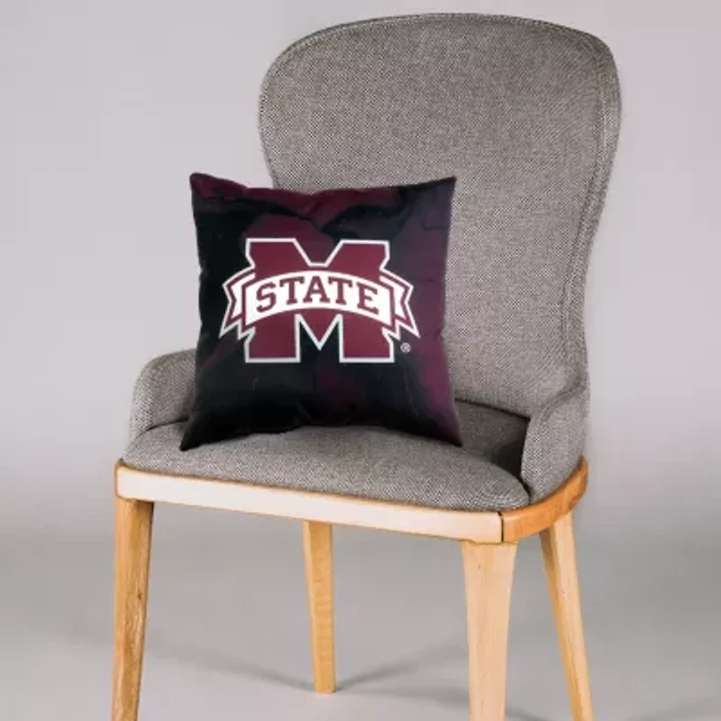 NCAA Mississippi State Bulldogs 2 Sided Color Swept Decorative Pillow