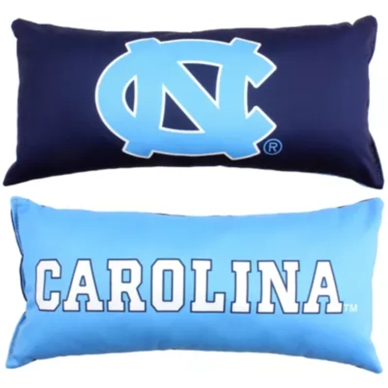 NCAA North Carolina Tar Heels 2 Sided Bolster Travel Pillow