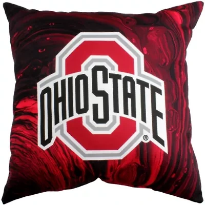 NCAA Ohio State Buckeyes 2 Sided Color Swept Decorative Pillow