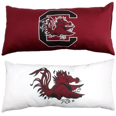 NCAA South Carolina Gamecocks 2 Sided Bolster Travel Pillow