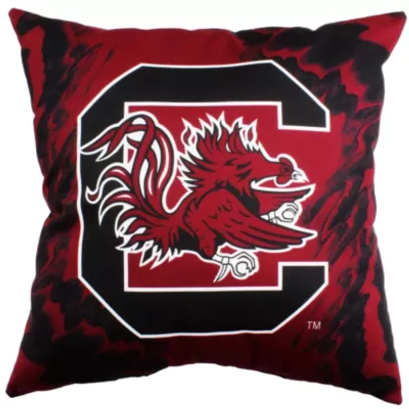 NCAA South Carolina Gamecocks 2 Sided Color Swept Decorative Pillow