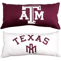 NCAA Texas A&M Aggies 2 Sided Bolster Travel Pillow