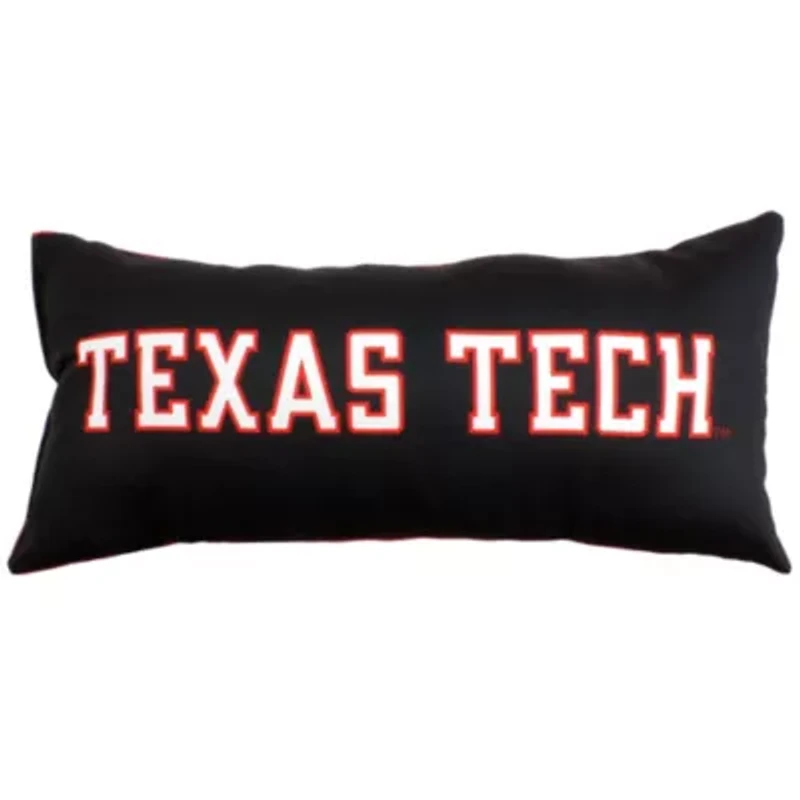 NCAA Texas Tech Red Raiders 2 Sided Bolster Travel Pillow