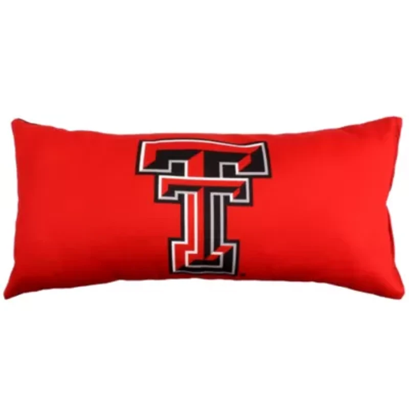 NCAA Texas Tech Red Raiders 2 Sided Bolster Travel Pillow