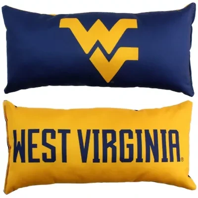 NCAA West Virginia Mountaineers 2 Sided Bolster Travel Pillow