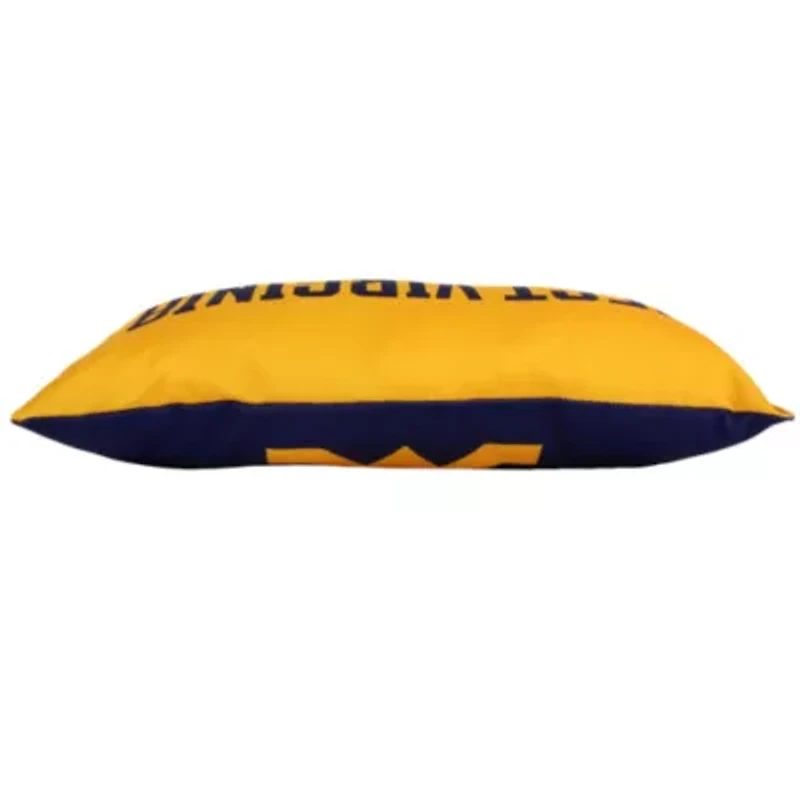 NCAA West Virginia Mountaineers 2 Sided Bolster Travel Pillow