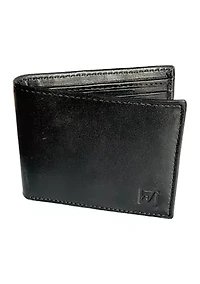 RFID Leather Bifold Wallet