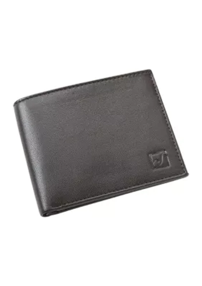 RFID Leather Bifold Wallet 