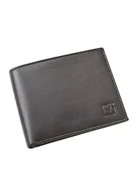 RFID Leather Bifold Wallet 