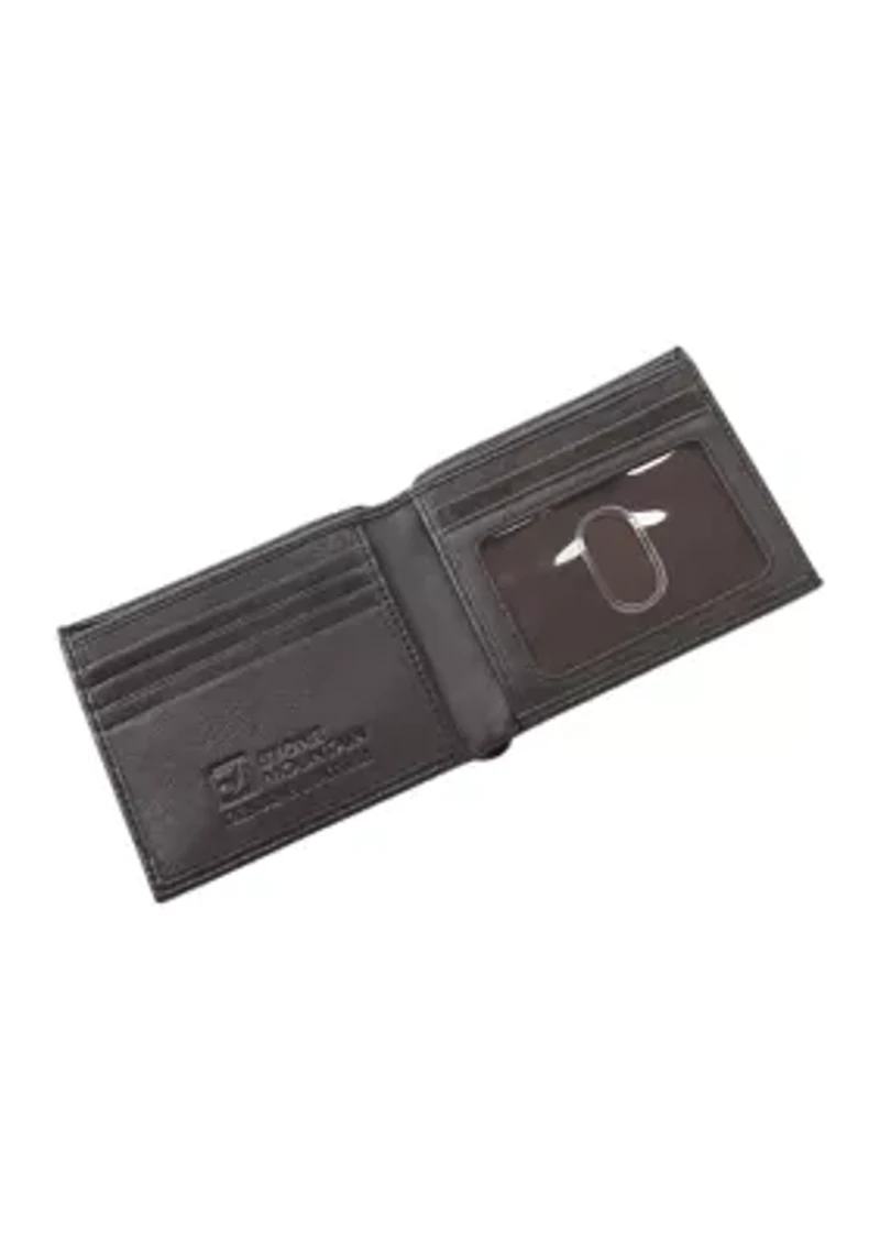 RFID Leather Bifold Wallet 