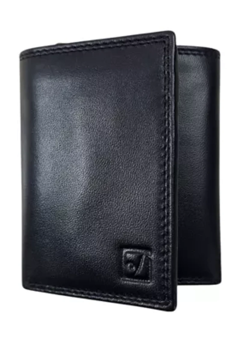 Sheep Leather Trifold Wallet