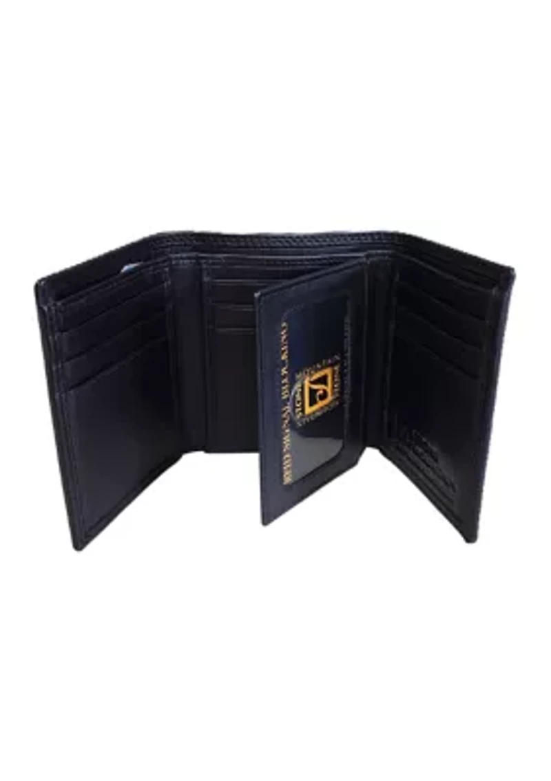 Sheep Leather Trifold Wallet