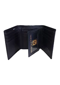 Sheep Leather Trifold Wallet 