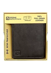 RFID Leather Traveller Wallet