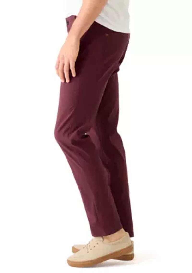 Men's 5-Pocket Burgundy Pants