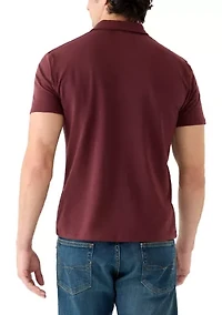 Men's Sport Brick Red Solid Classic Polo Shirt