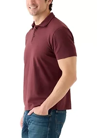 Men's Sport Brick Red Solid Classic Polo Shirt