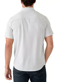 Men's Short Sleeve Star Dot Woven Shirt