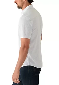 Men's Short Sleeve Star Dot Woven Shirt