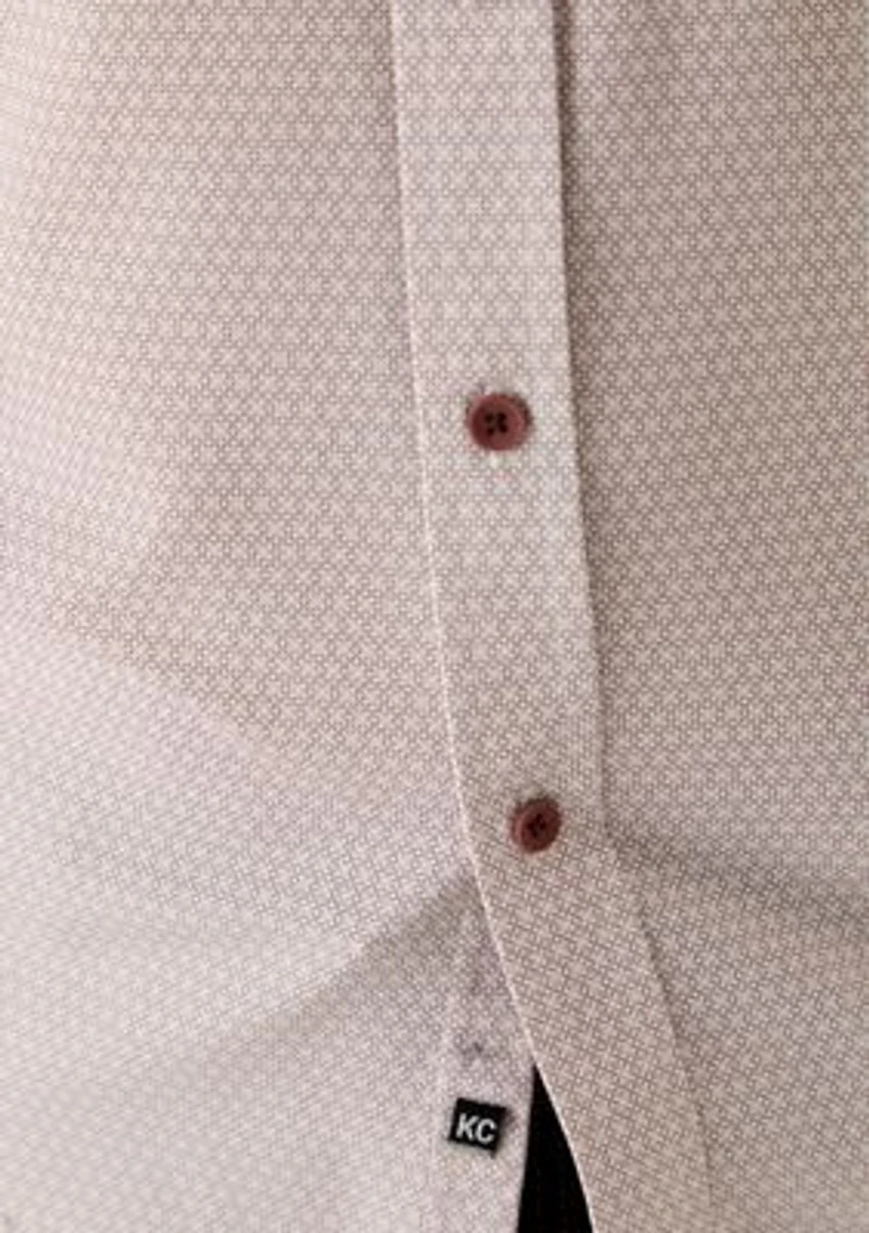 Men's Short Sleeve Grape Oxford Button Down Shirt