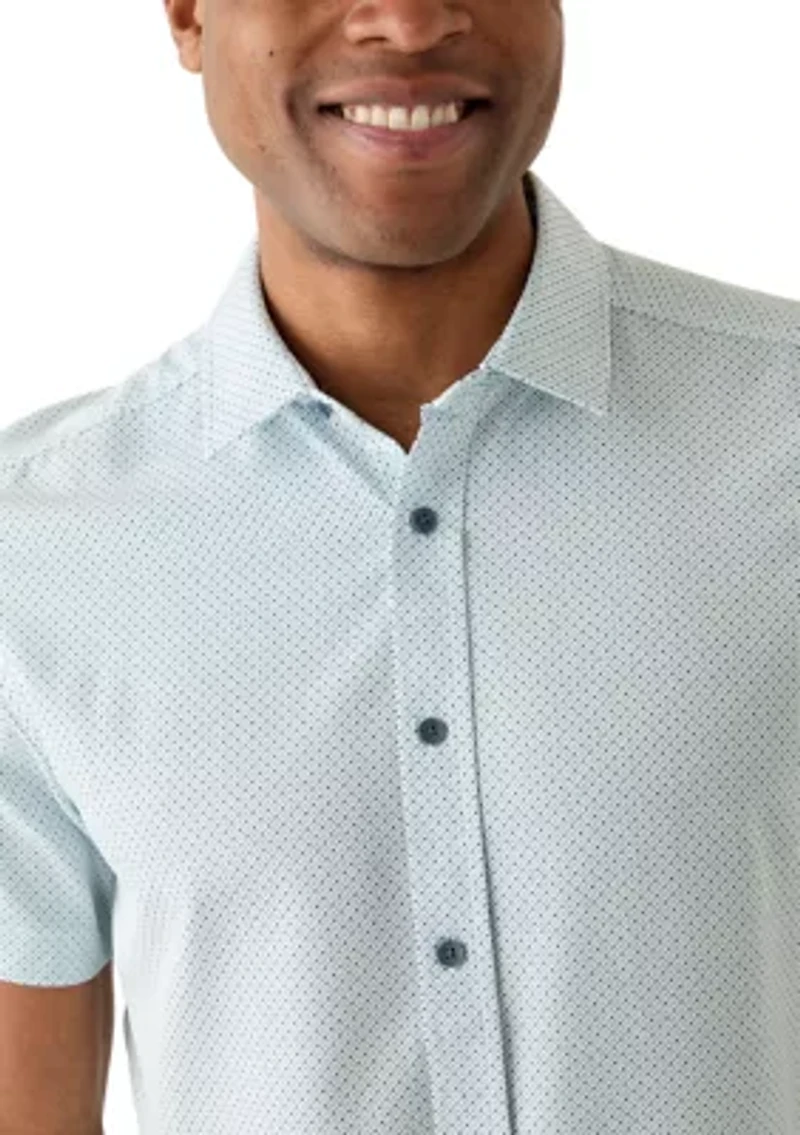 Men's Arrow Geometric Print Woven Shirt