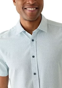 Men's Arrow Geometric Print Woven Shirt