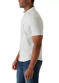 Men's Dot Grid Button Down Shirt