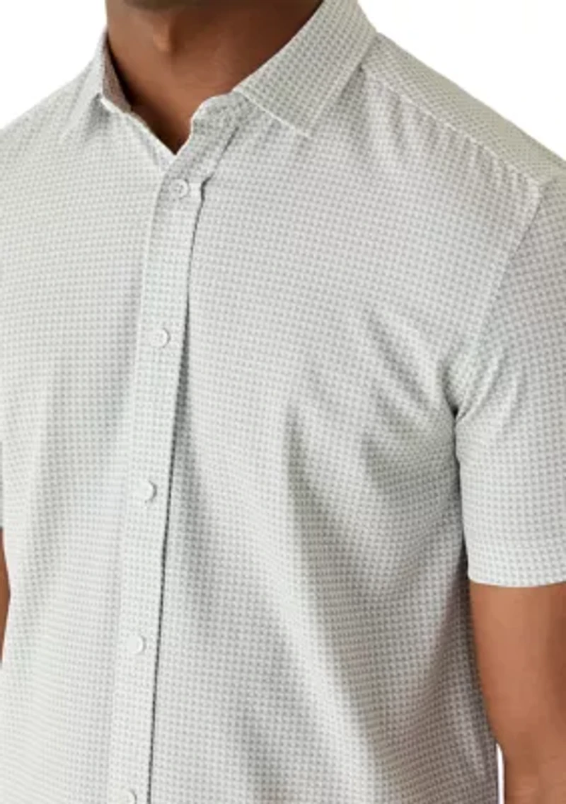 Men's Dot Grid Button Down Shirt