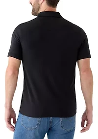 Men's Sport Black Solid Classic Polo Shirt