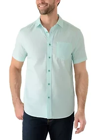 Men's Geometric Print Short Sleeve Shirt