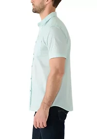 Men's Geometric Print Short Sleeve Shirt