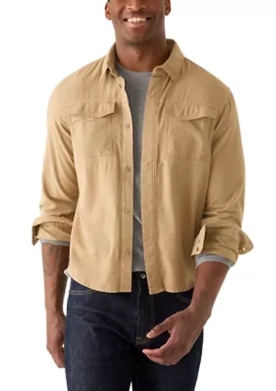 Men's Long Sleeve Double Patch Pocket Sport Shirt