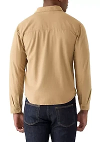Men's Long Sleeve Double Patch Pocket Sport Shirt