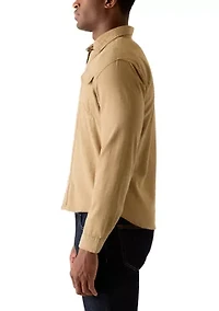 Men's Long Sleeve Double Patch Pocket Sport Shirt